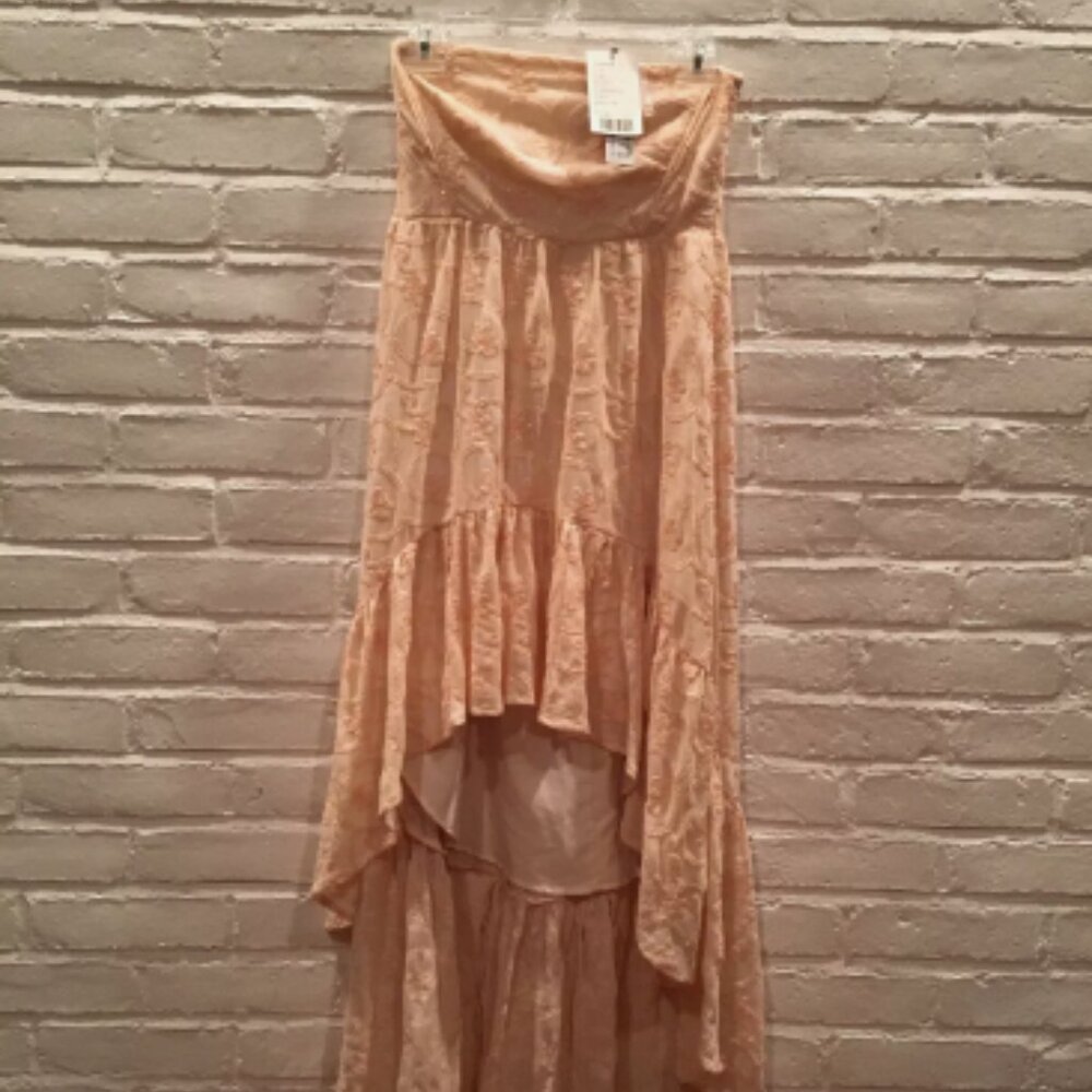 NWT NEW UO Light Pink Blush Peach Sequin Strapless Dress - Org. $149 - Size 0